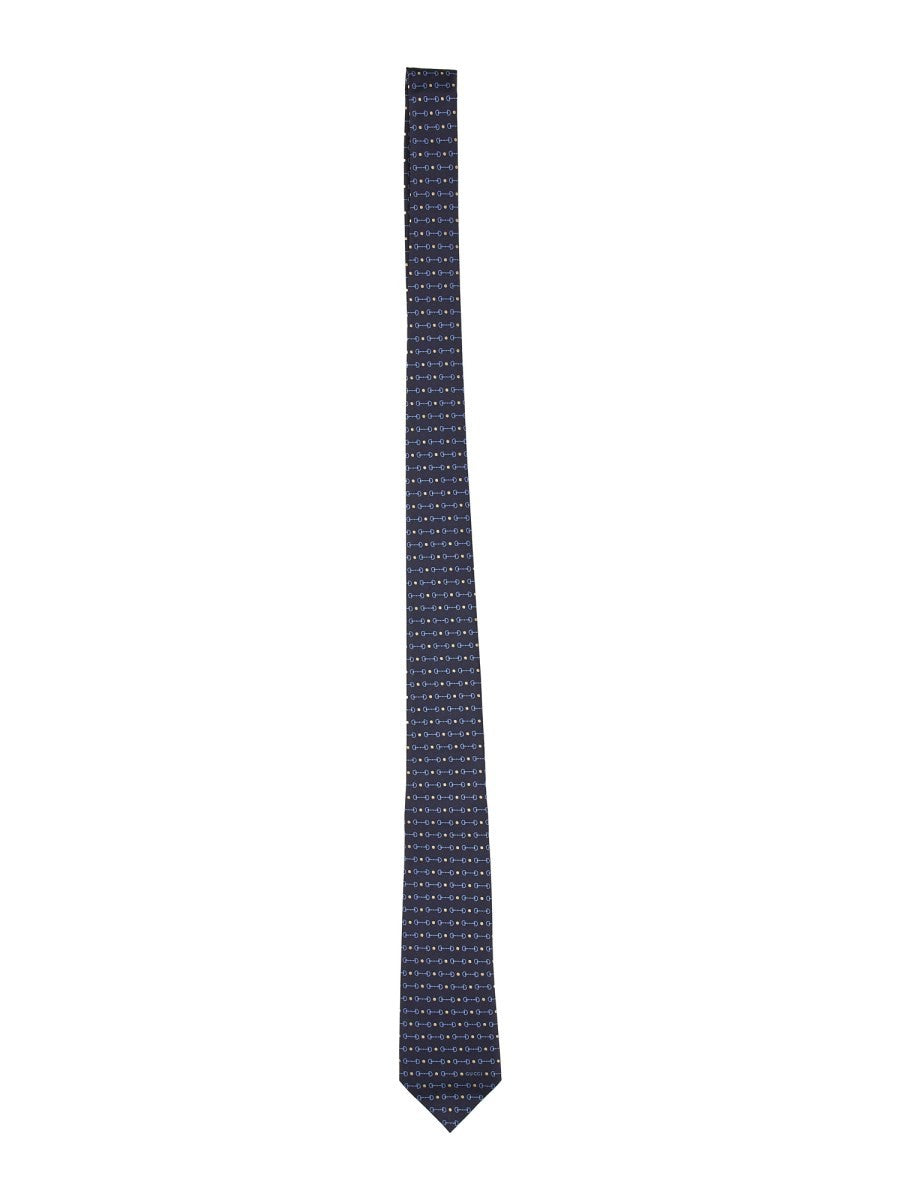 SILK JACQUARD TIE WITH CLAMPS