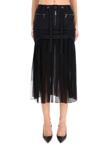 Dolce & Gabbana SILK MIDI SKIRT
