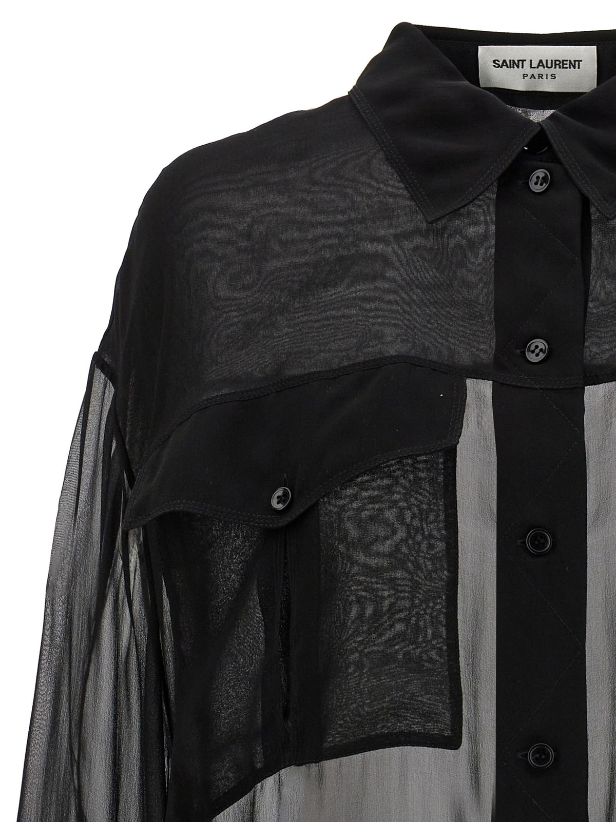 Saint Laurent - Silk muslin shirt