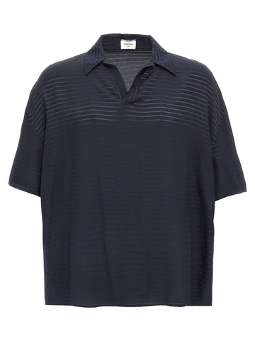 Saint Laurent - Silk polo shirt