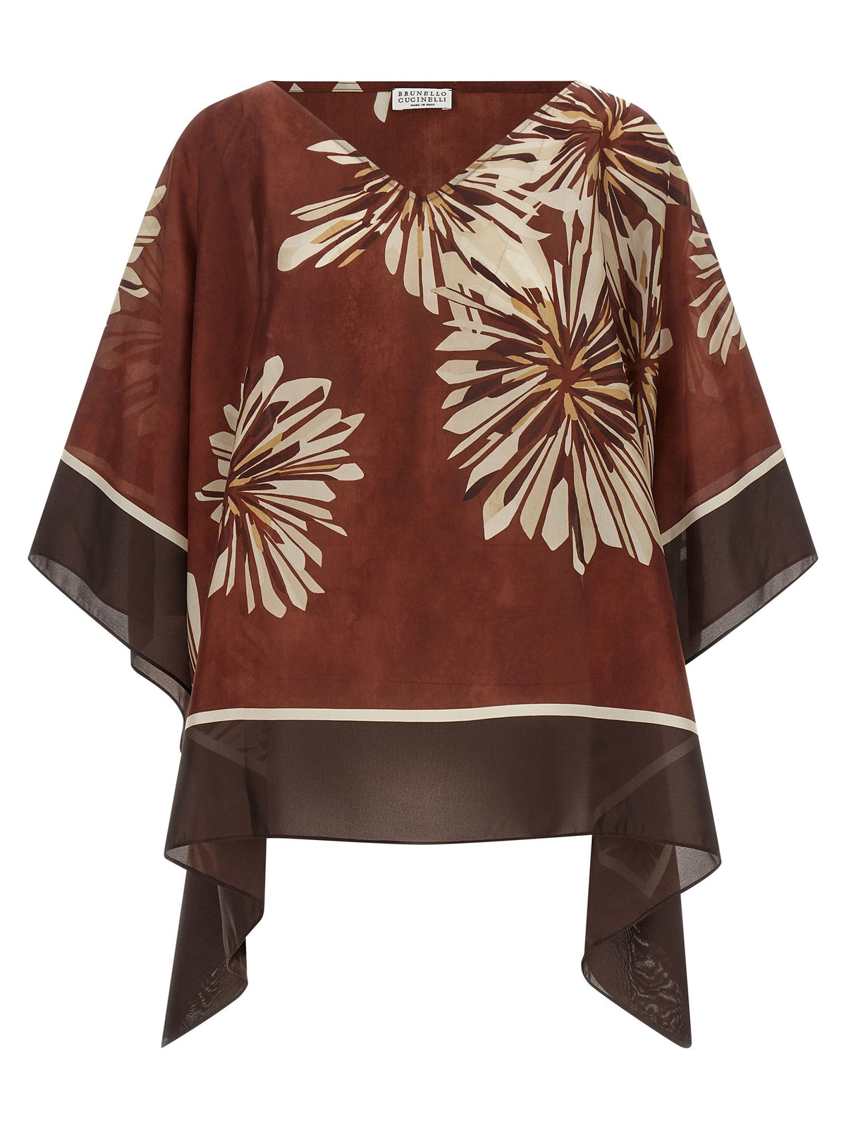 Brunello Cucinelli - Silk scarf blouse