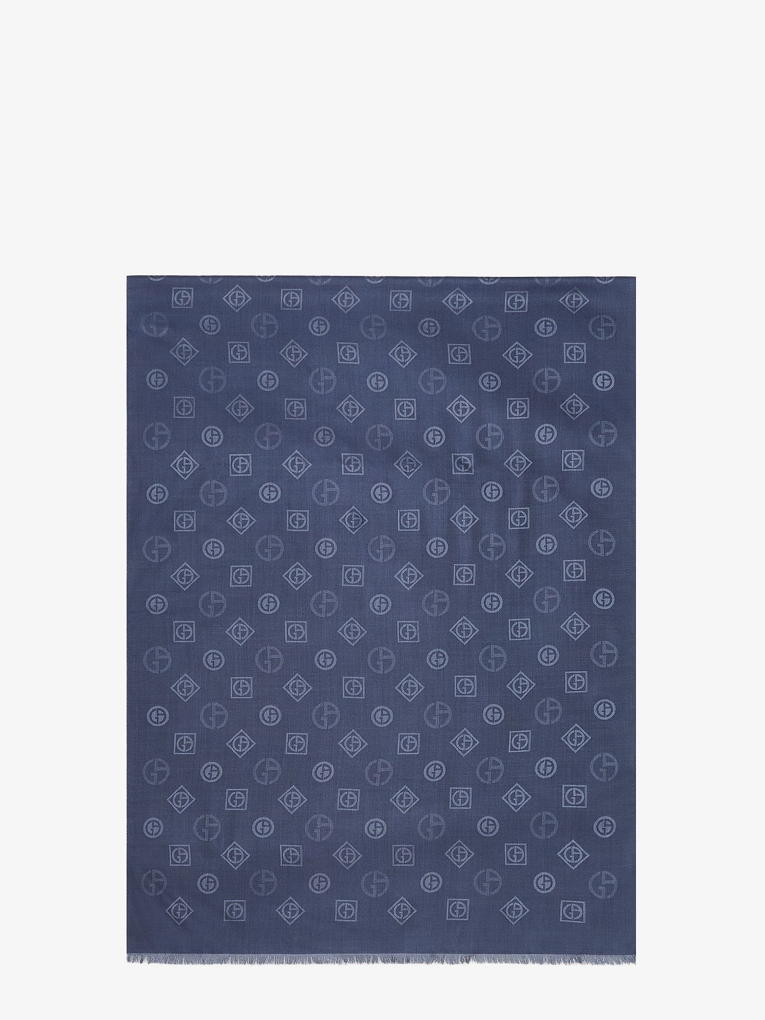 Silk scarf with all-over Monogram print