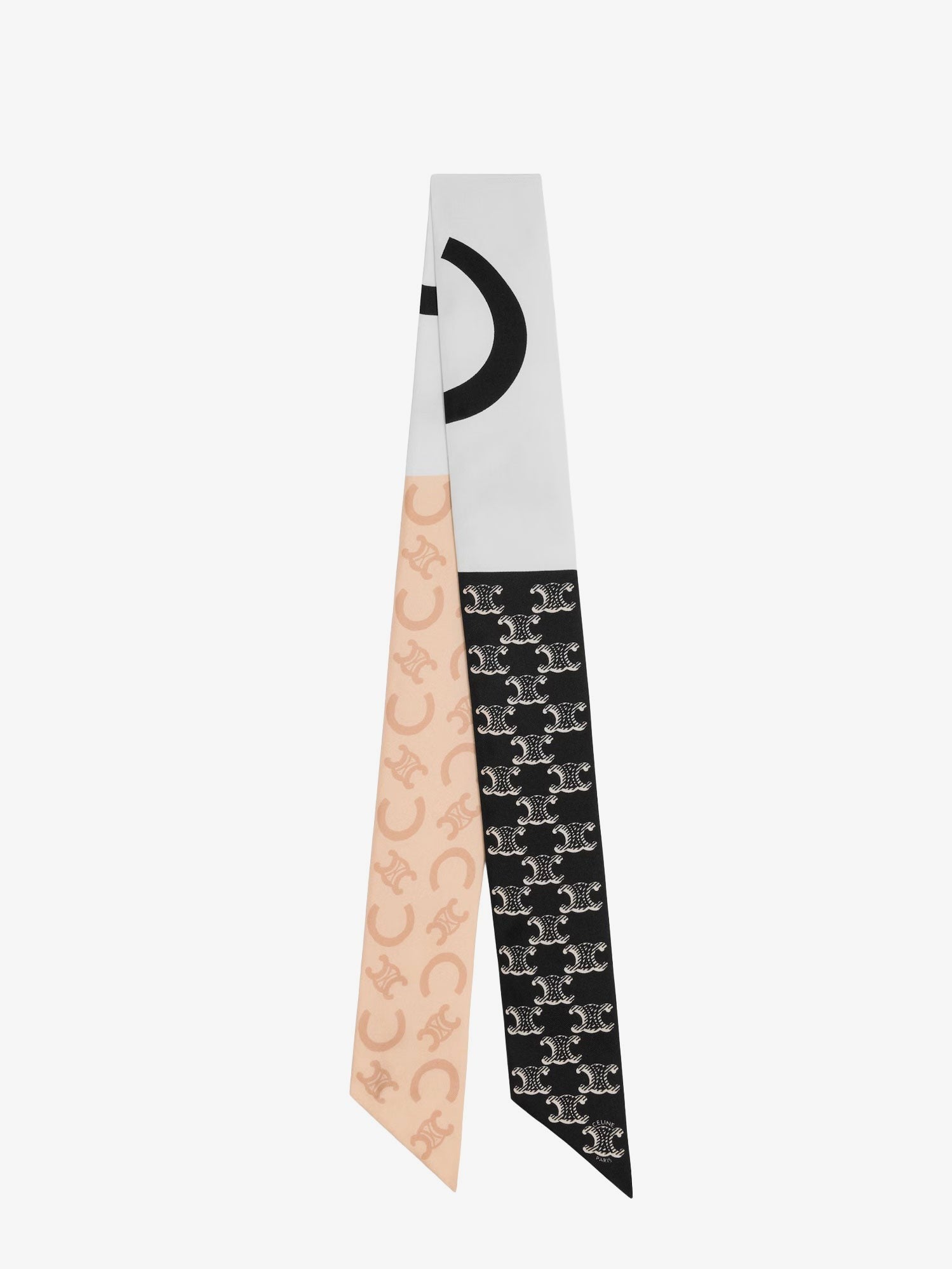 Celine Celine - Silk scarf with all-over Triomphe logo
