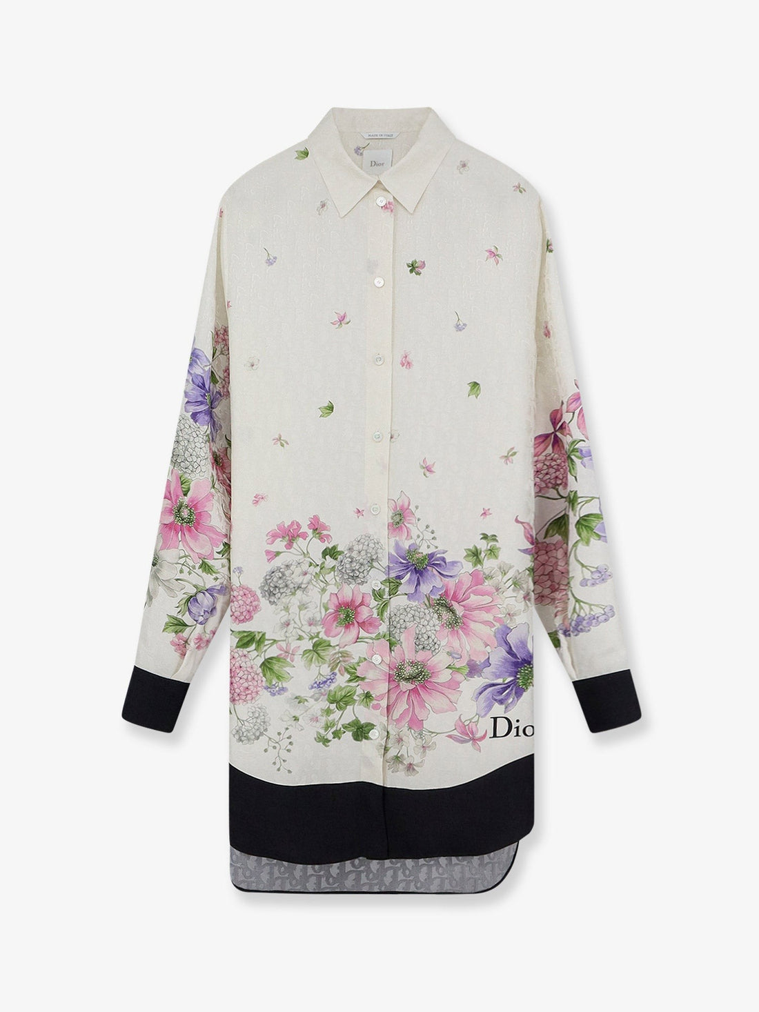 Dior - Silk shirt with Dior Hortensia Garden print silk-shirt-with-dior-hortensia-garden-print