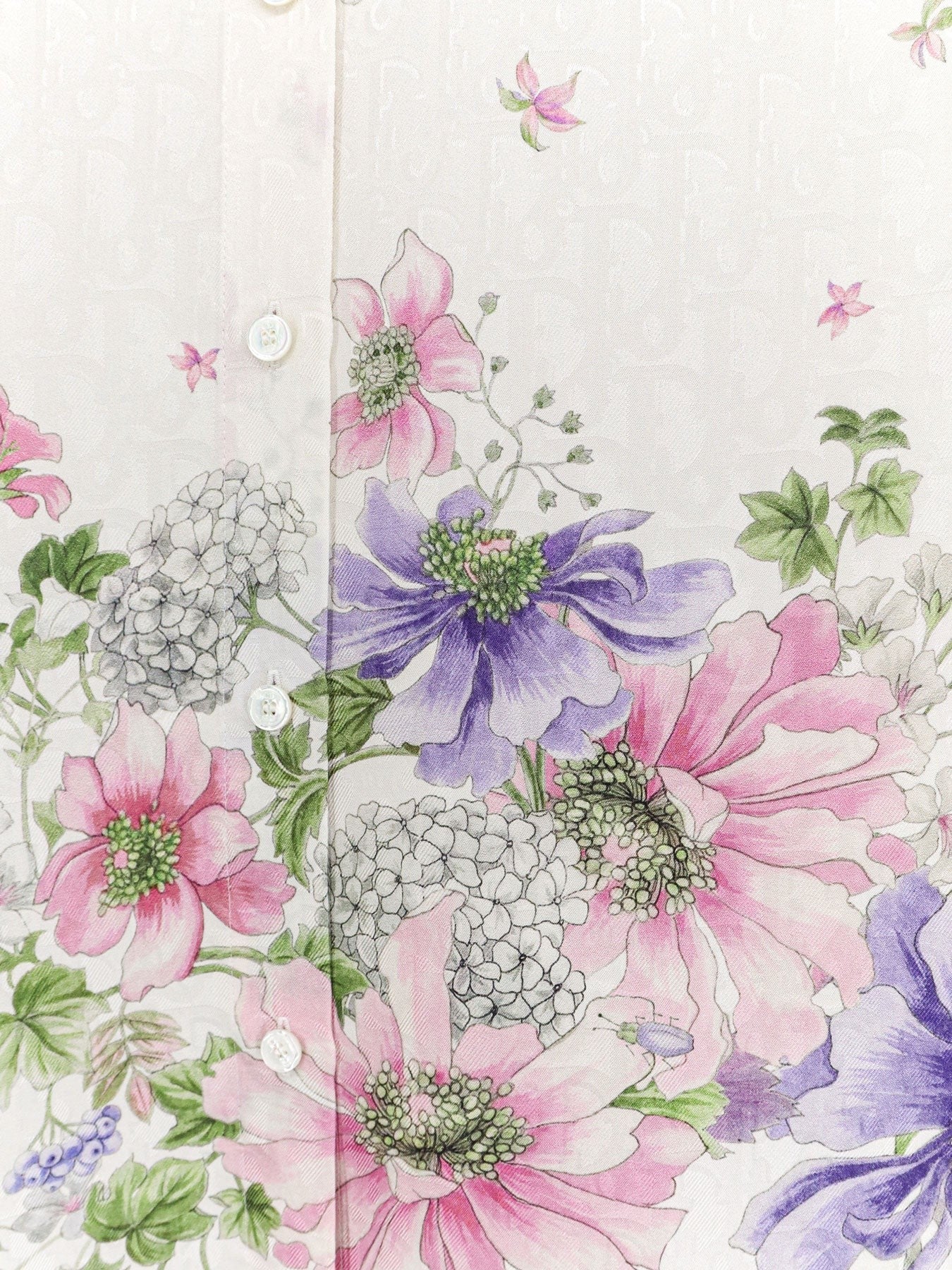 Dior Dior - Silk shirt with Dior Hortensia Garden print