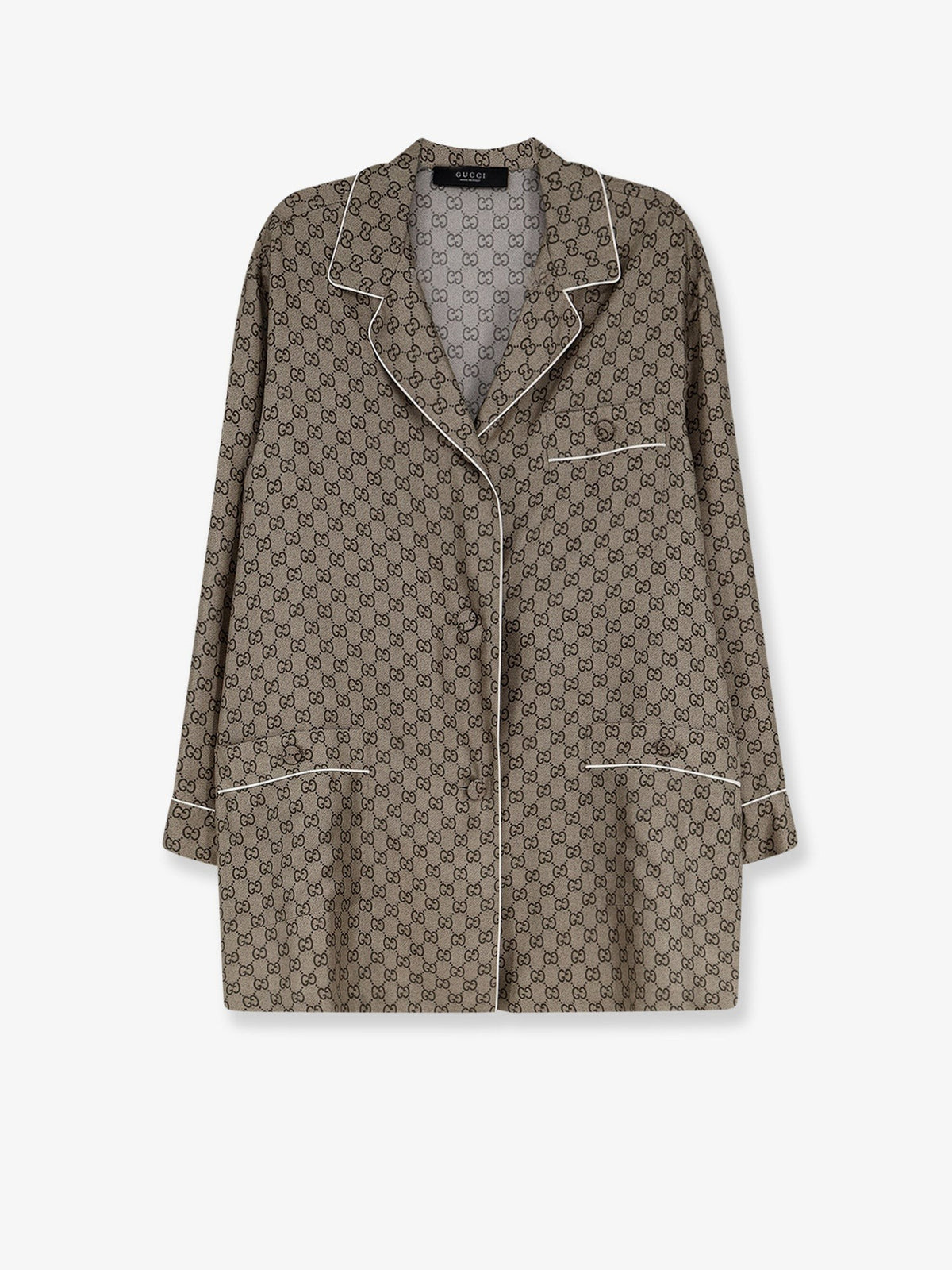 Gucci - Silk shirt with GG print