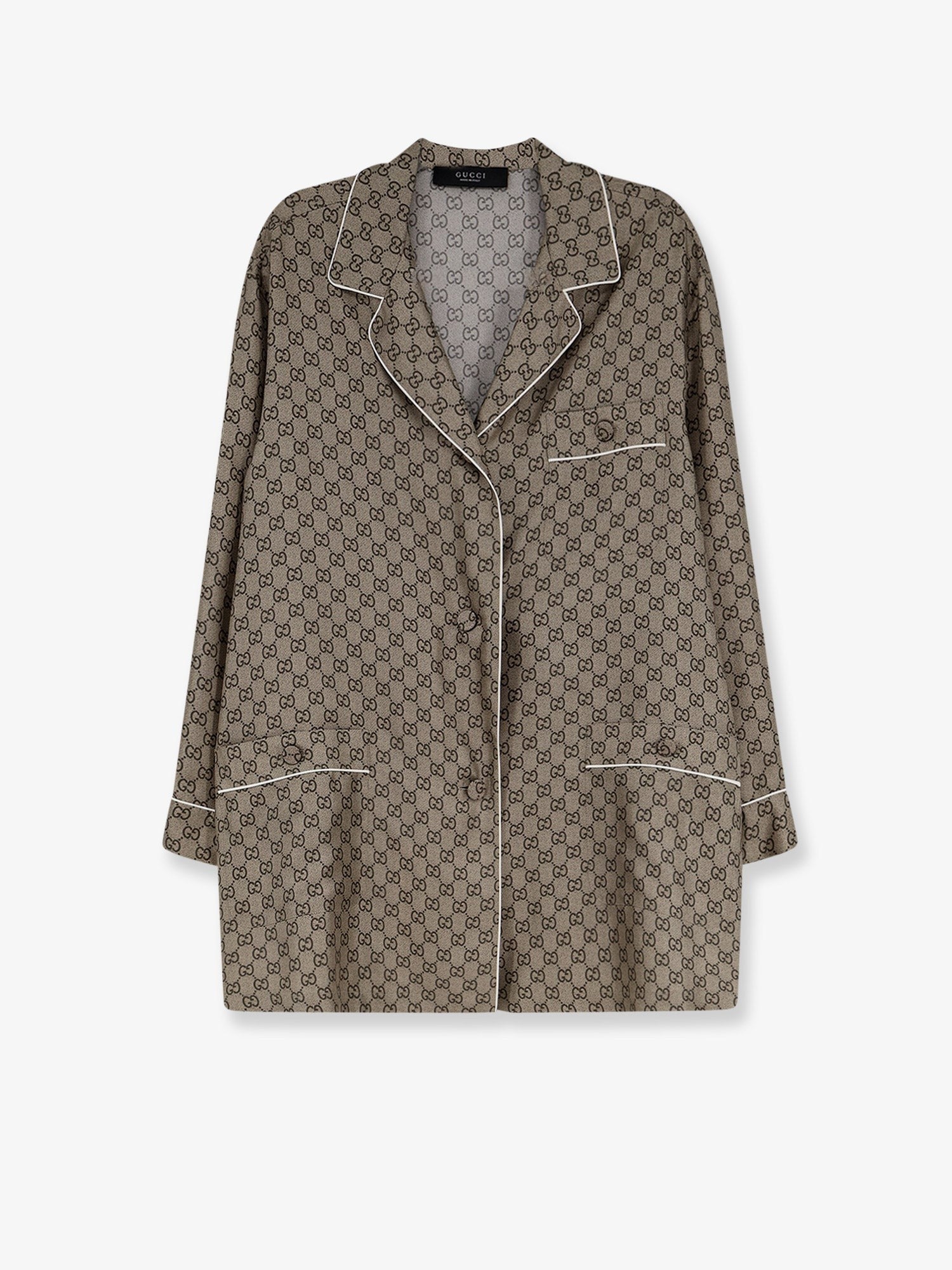 Gucci - Silk shirt with GG print