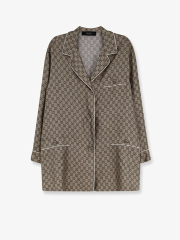 Gucci - Silk shirt with GG print
