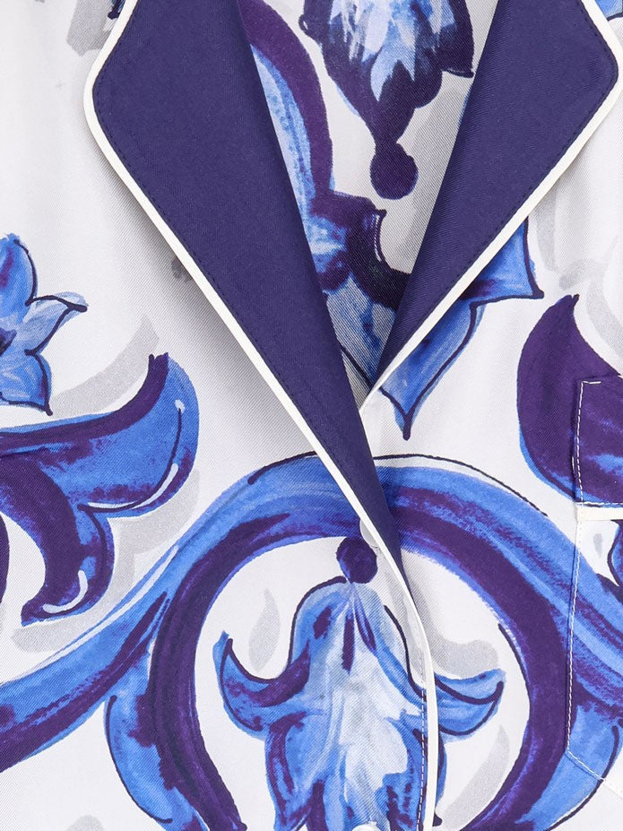 Dolce & Gabbana - Silk shirt with Maiolica print