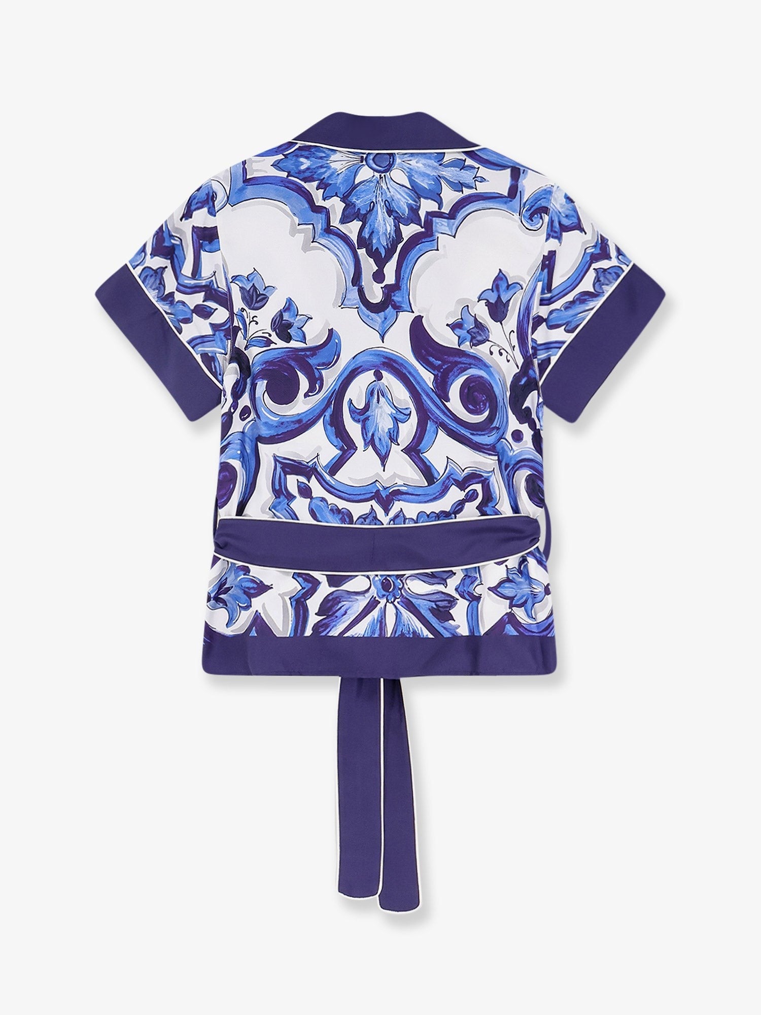 Dolce & Gabbana - Silk shirt with Maiolica print