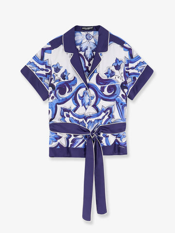 Dolce & Gabbana - Silk shirt with Maiolica print