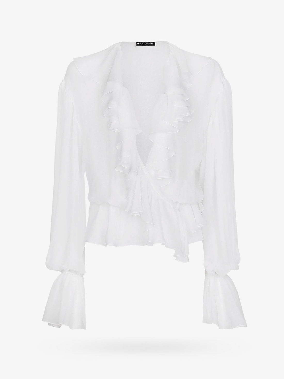 Dolce & Gabbana - Silk shirt with rouches silk-shirt-with-rouches