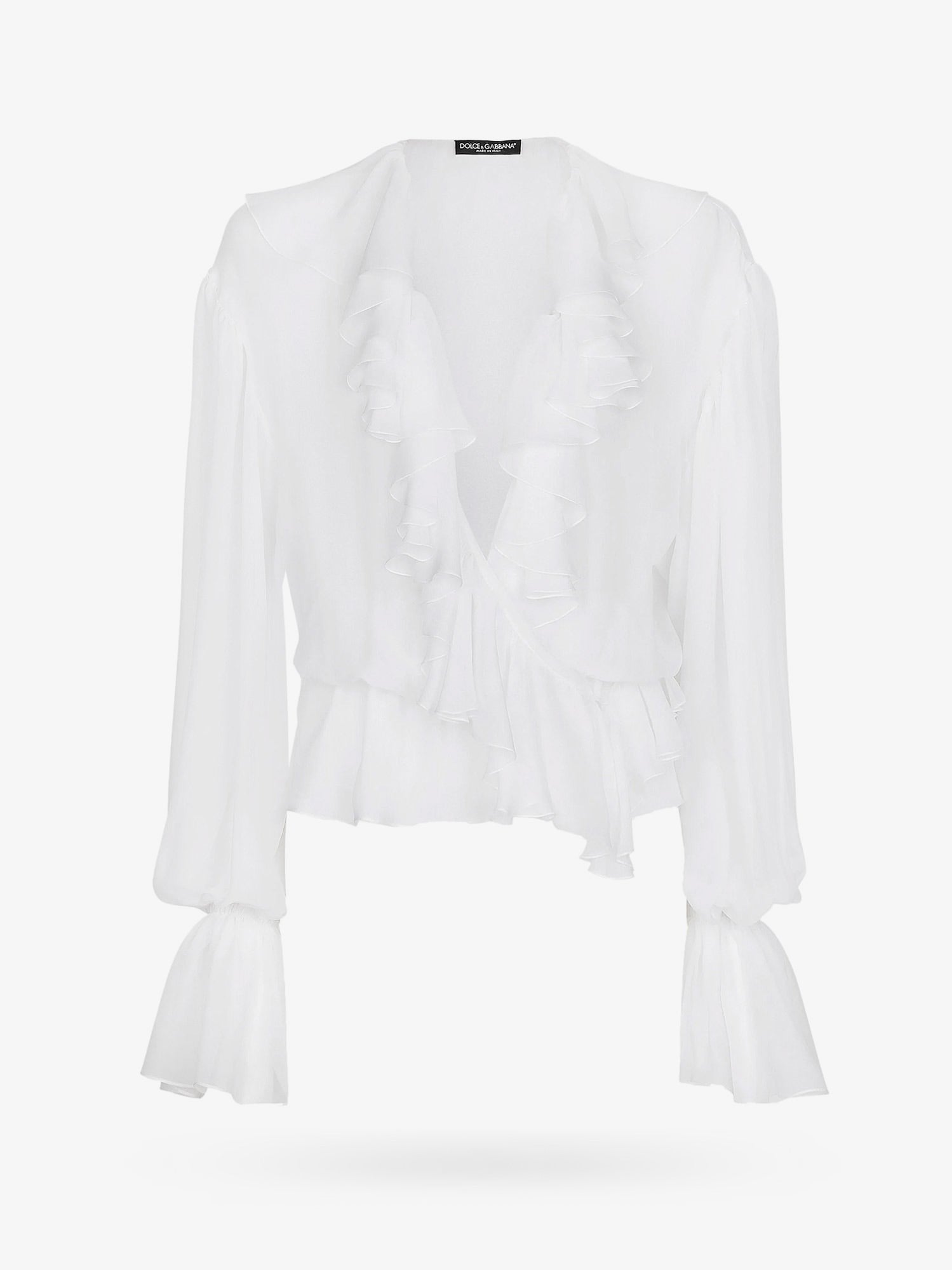 Dolce & Gabbana Silk shirt with rouches