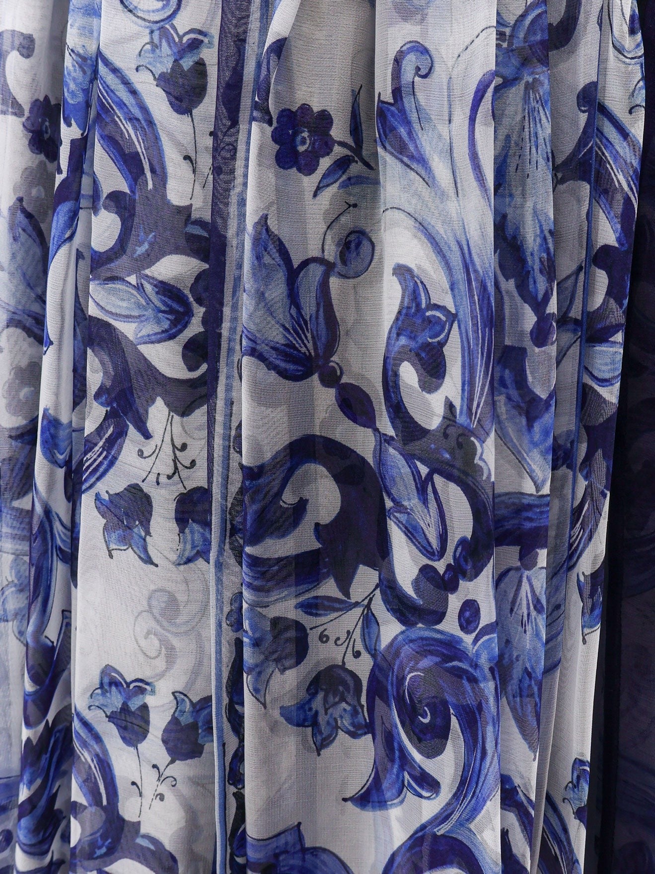 Dolce & Gabbana - Silk skirt with Maiolica print