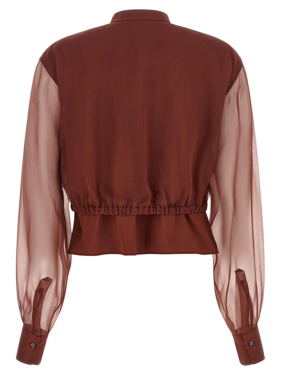 Brunello Cucinelli - Silk sleeves blouse