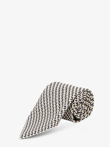 TOM FORD - Silk tie with geometric pattern