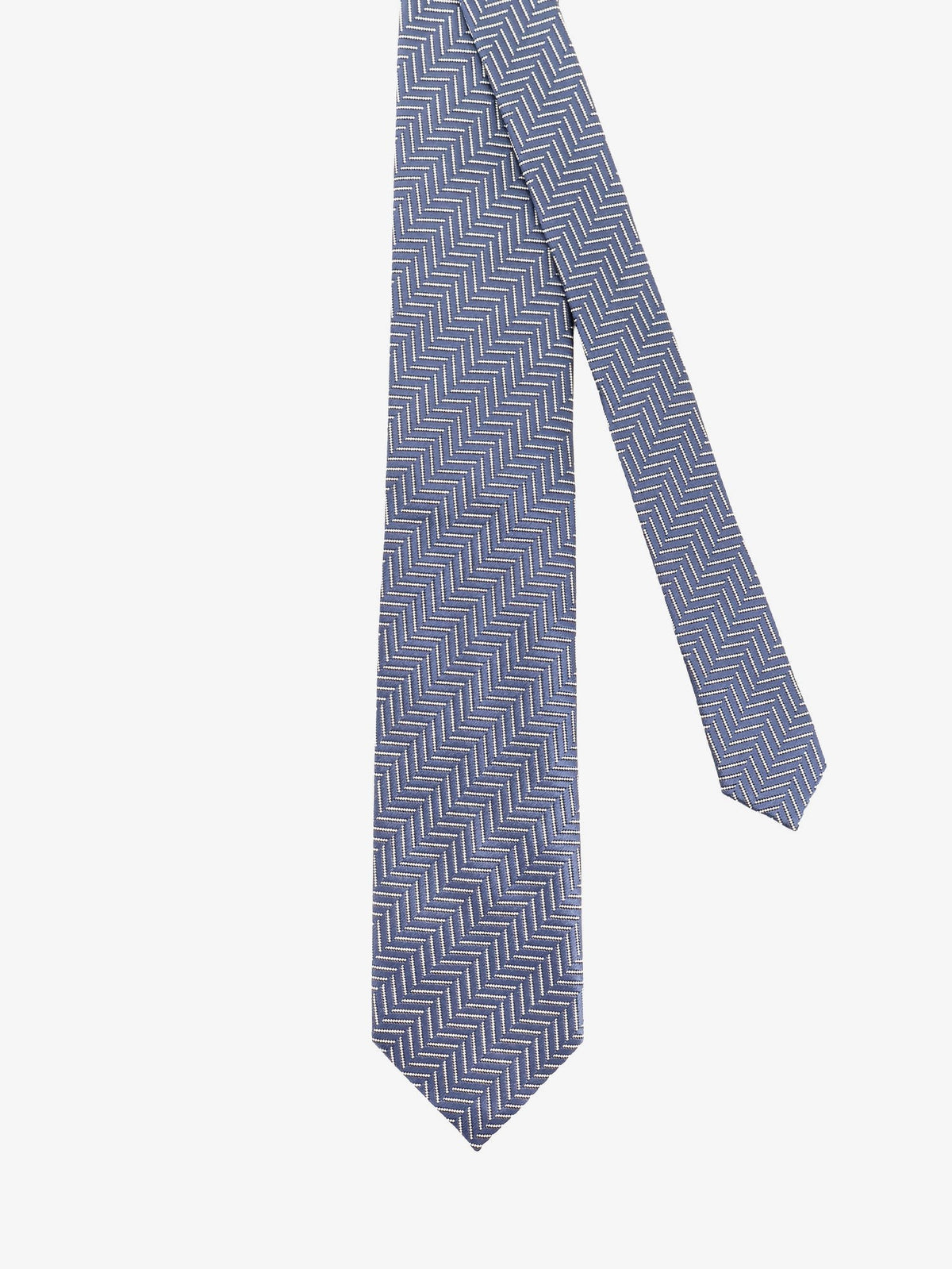 TOM FORD - Silk tie with geometric pattern