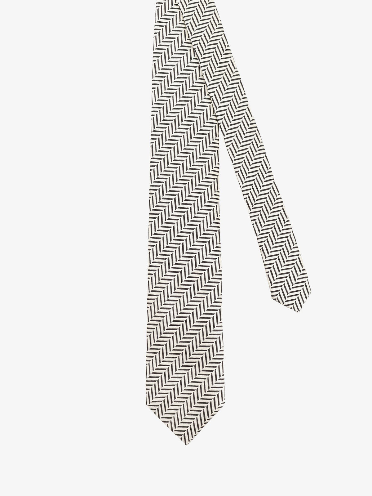TOM FORD - Silk tie with geometric pattern