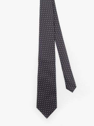 Silk tie with micro-fantasy