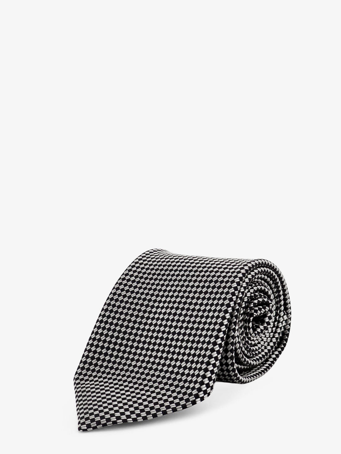 TOM FORD - Silk tie Silver UNI