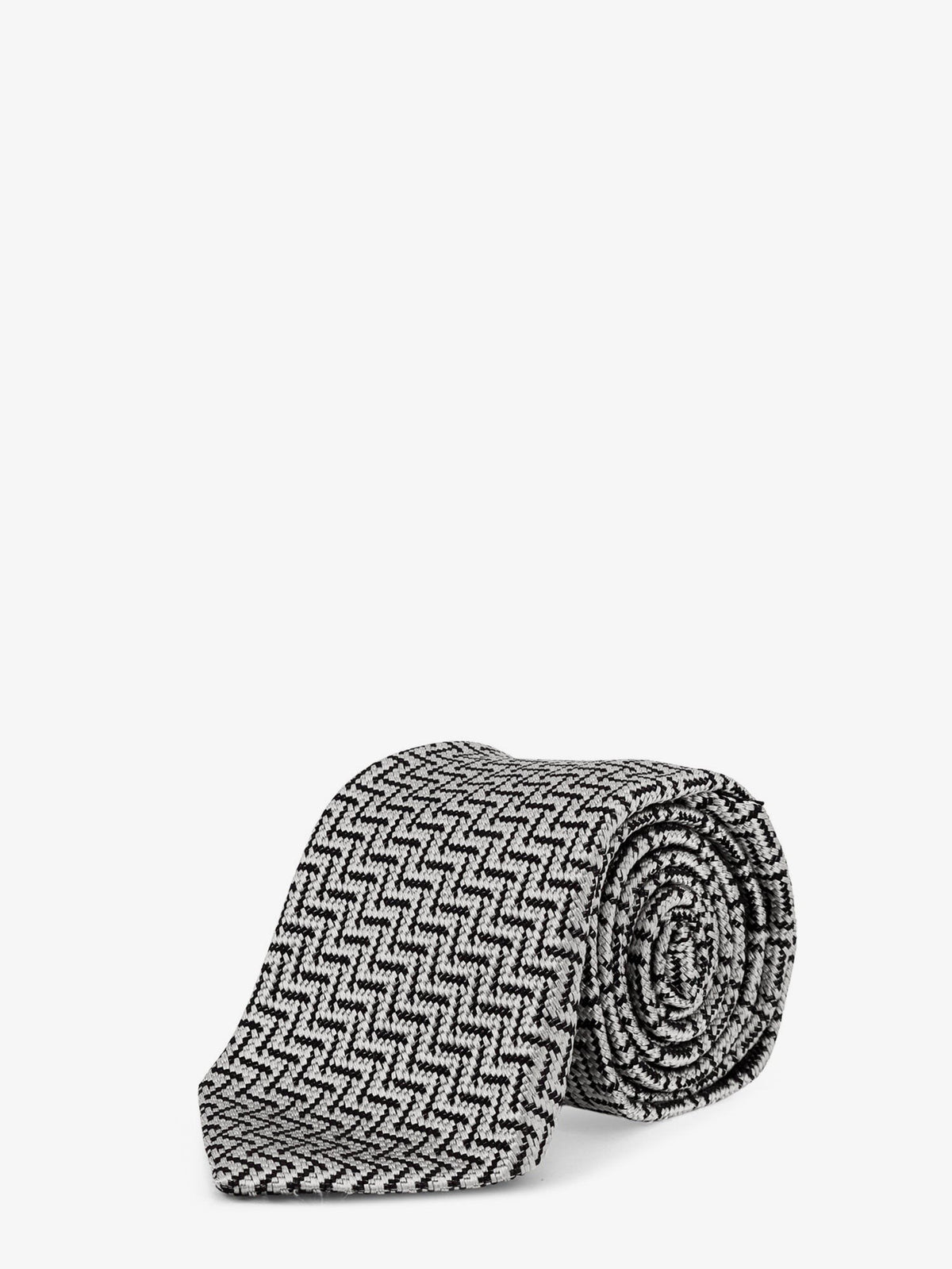 TOM FORD - Silk tie Steel UNI