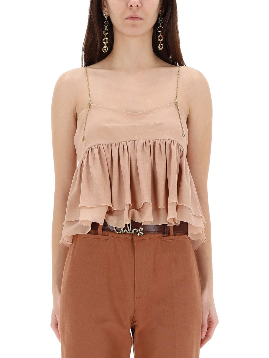 CHLOÉ CHLOÉ - SILK TOP