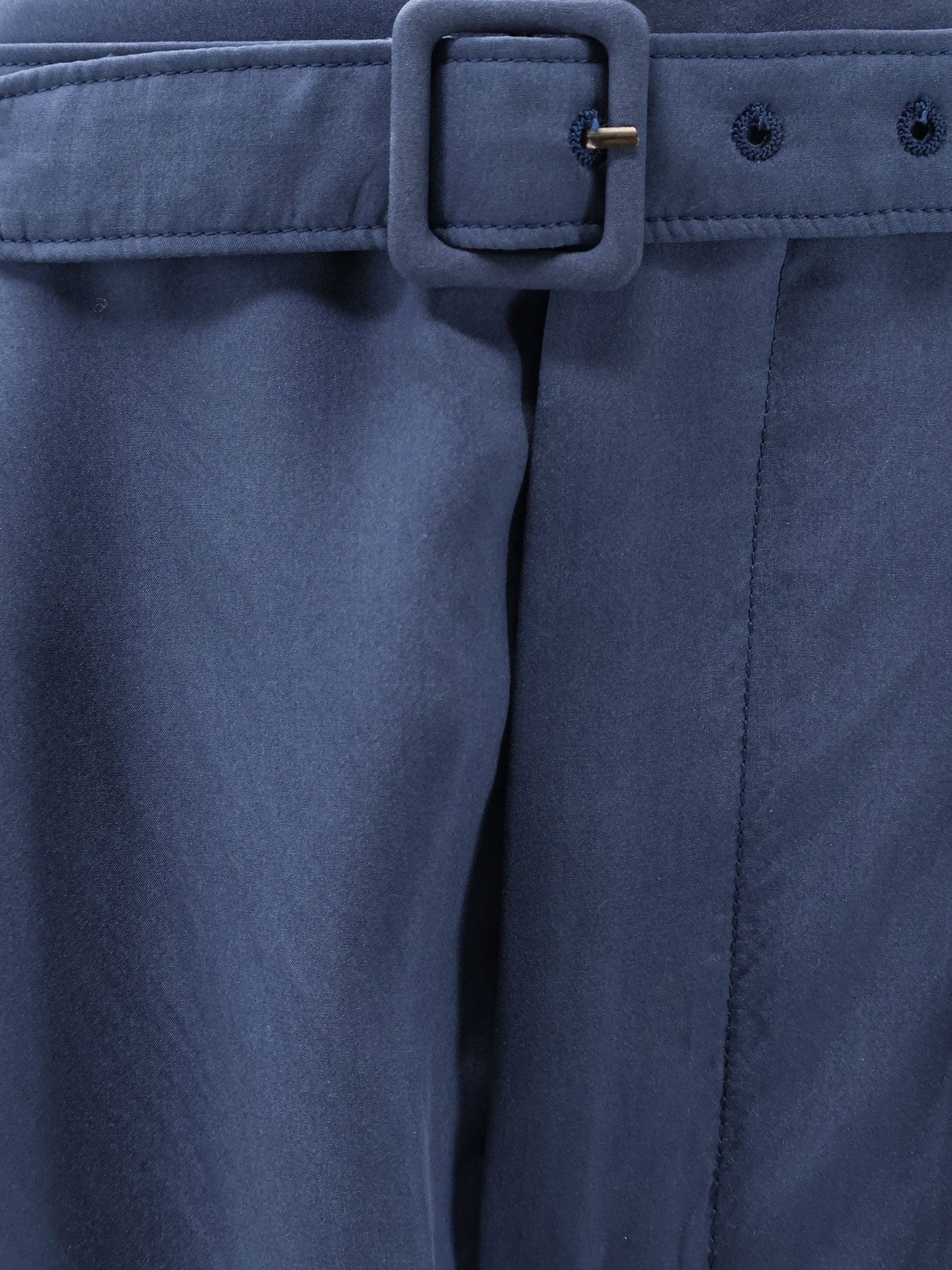 Saint Laurent Saint Laurent - Silk trousers with belt