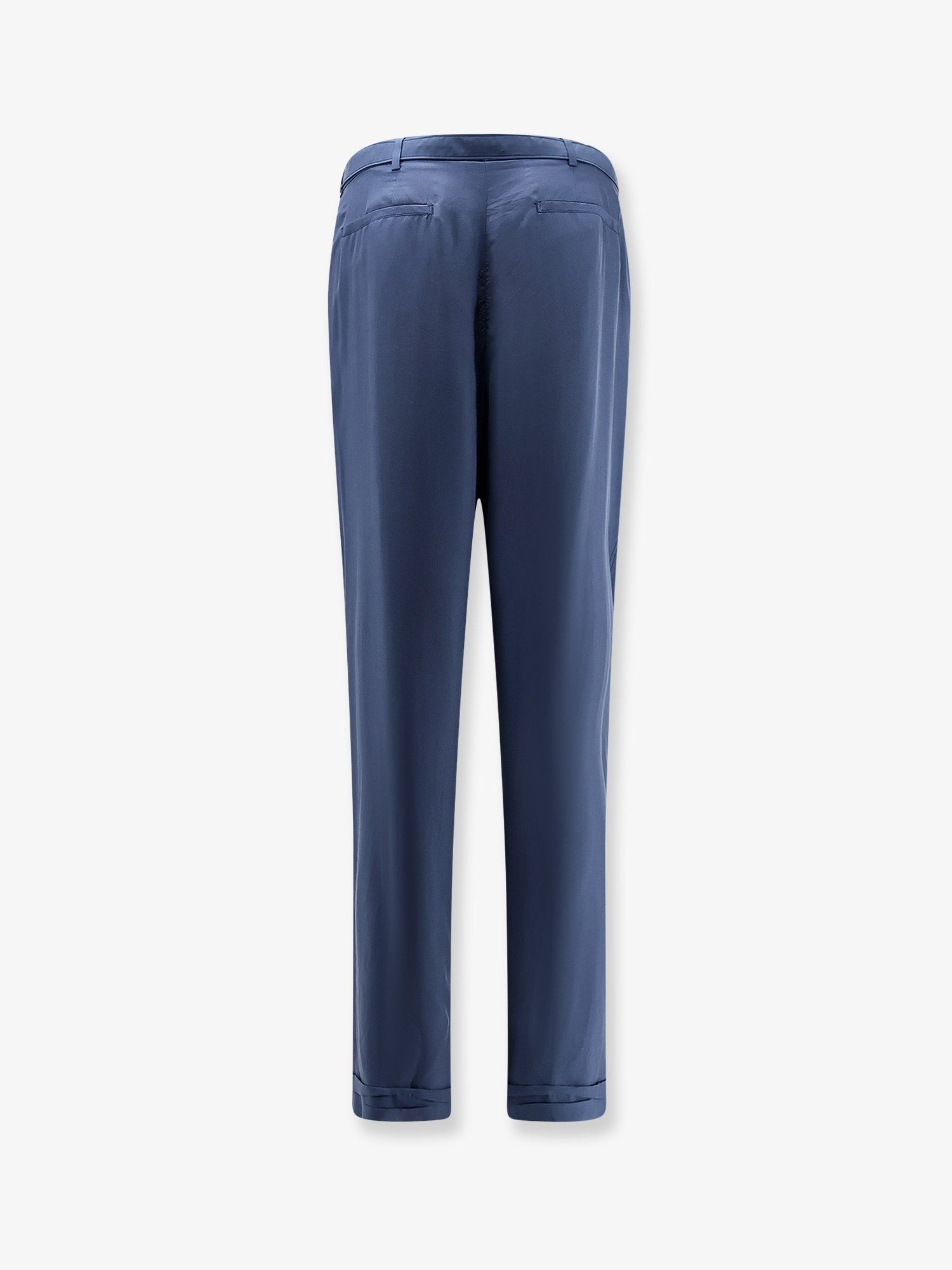 Saint Laurent Saint Laurent - Silk trousers with belt