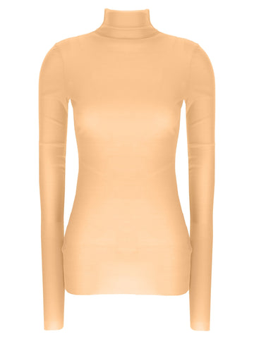 JIL SANDER - Silk turtleneck top