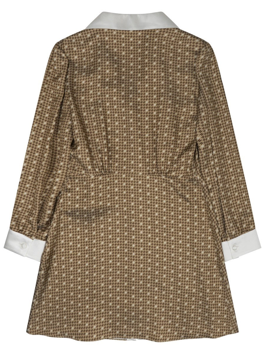Celine - silk twill mini shirt dress
