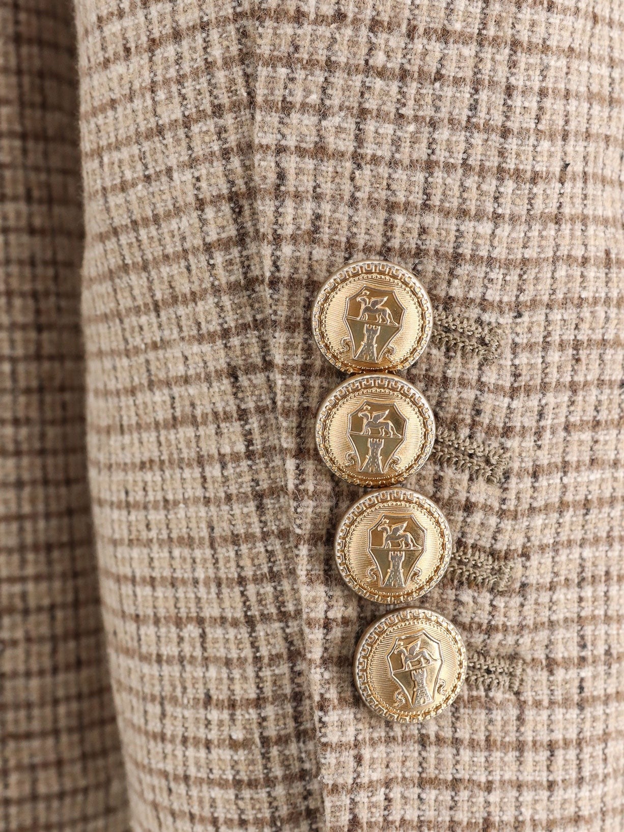 Silk, wool and cashmere double-breasted blazer