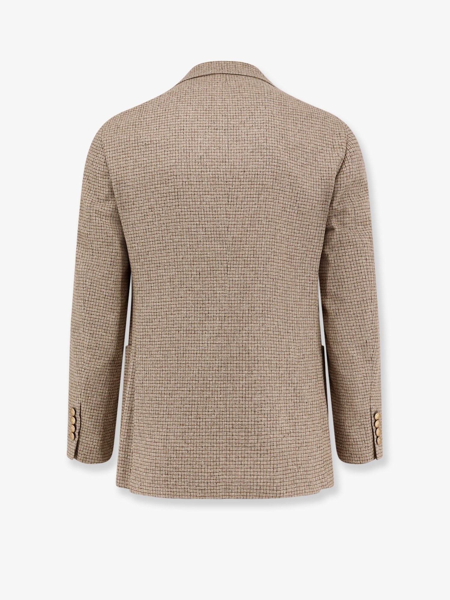 Silk, wool and cashmere double-breasted blazer