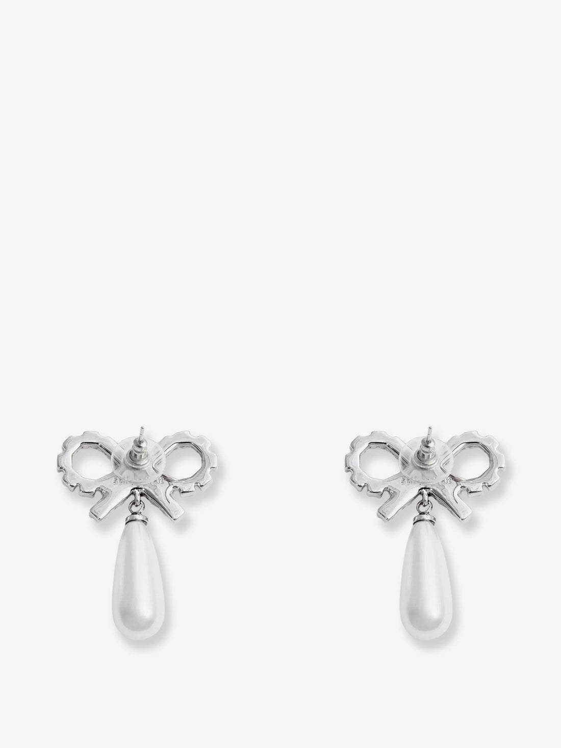 SELF PORTRAIT - Silver brass earrings Pearl UNI