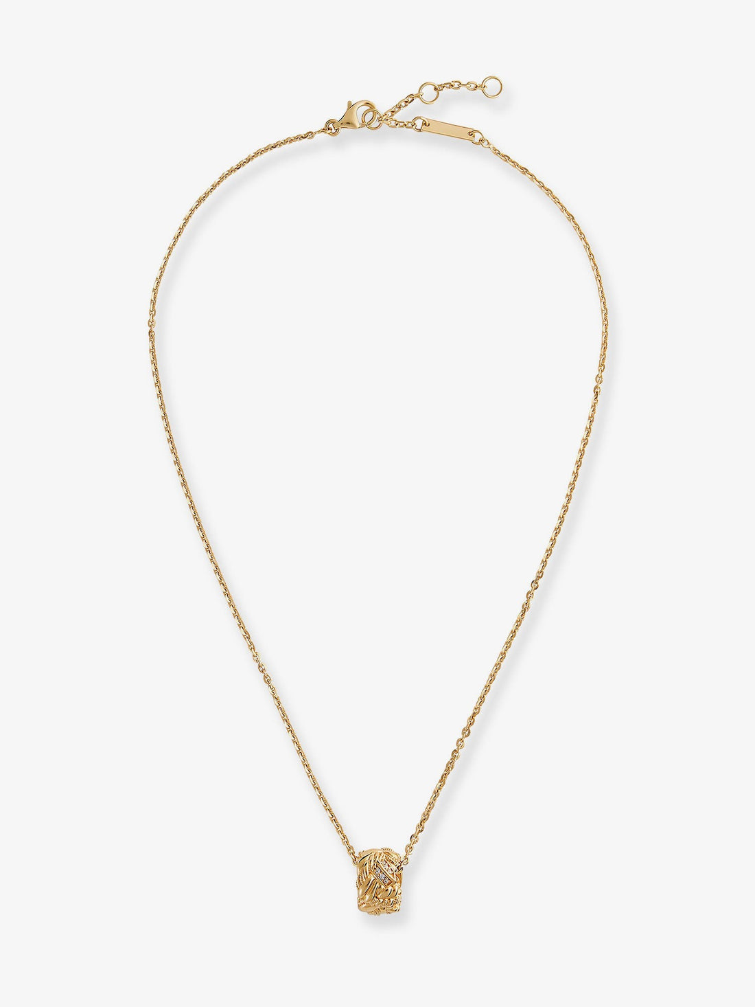 Bottega Veneta Bottega Veneta - Silver necklace with Intreccio pendant