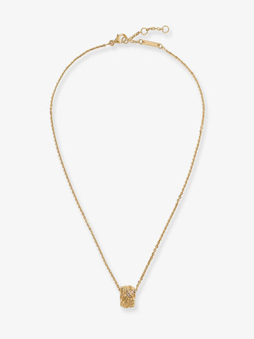 Bottega Veneta Bottega Veneta - Silver necklace with Intreccio pendant