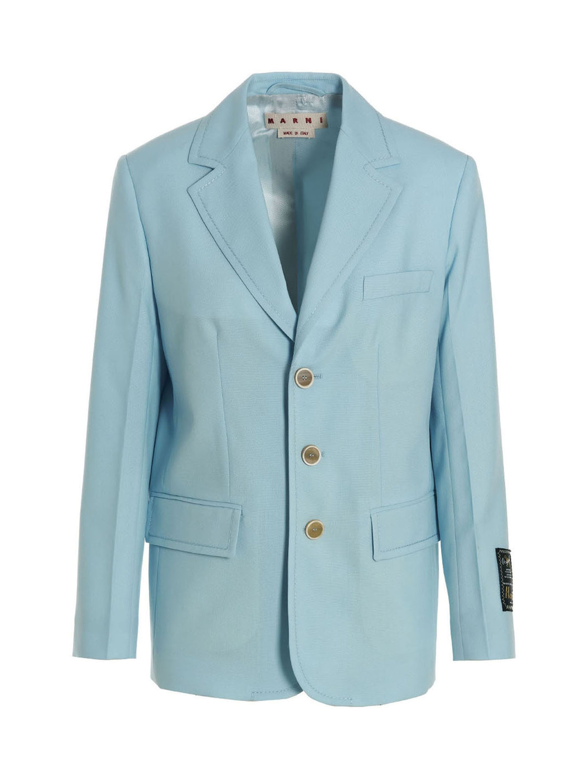 Marni - Single-breasted blazer jacket Light Blue 38 IT
