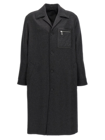 Fendi - Single-breasted cashmere coat single-breasted-cashmere-coat