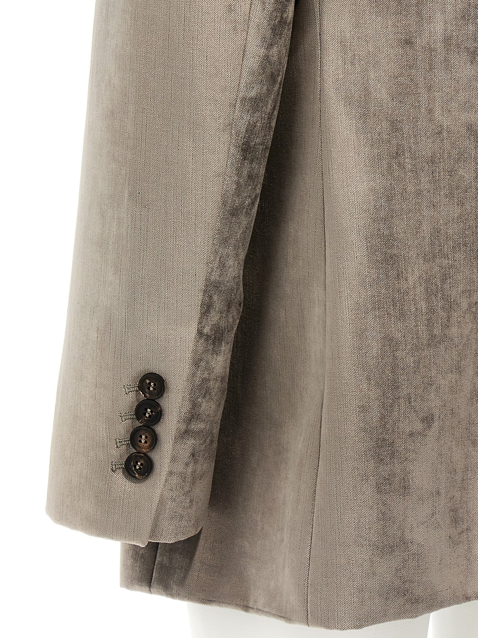 Brunello Cucinelli - Single-breasted chenille blazer