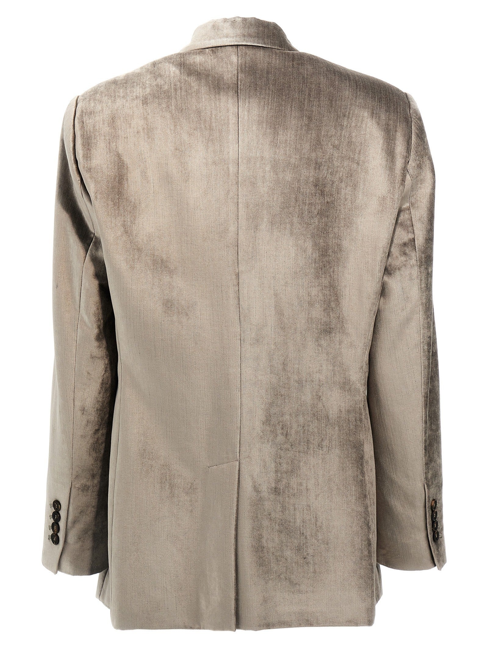 Brunello Cucinelli - Single-breasted chenille blazer