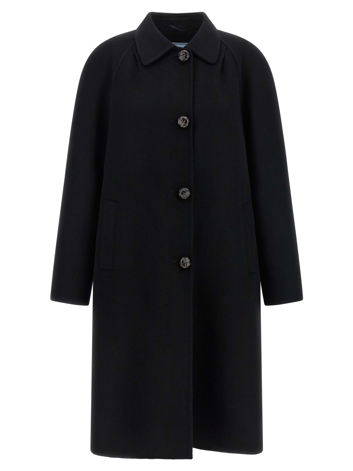 PRADA - Single-breasted coat Black