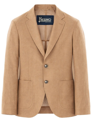 Herno - SINGLE-BREASTED LINEN JACKET single-breasted-linen-jacket_8f271c57-8634-4c87-b5aa-dc47dd028038