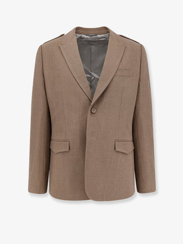 Single-breasted virgin wool blazer