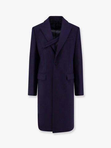 Single-breasted virgin wool coat