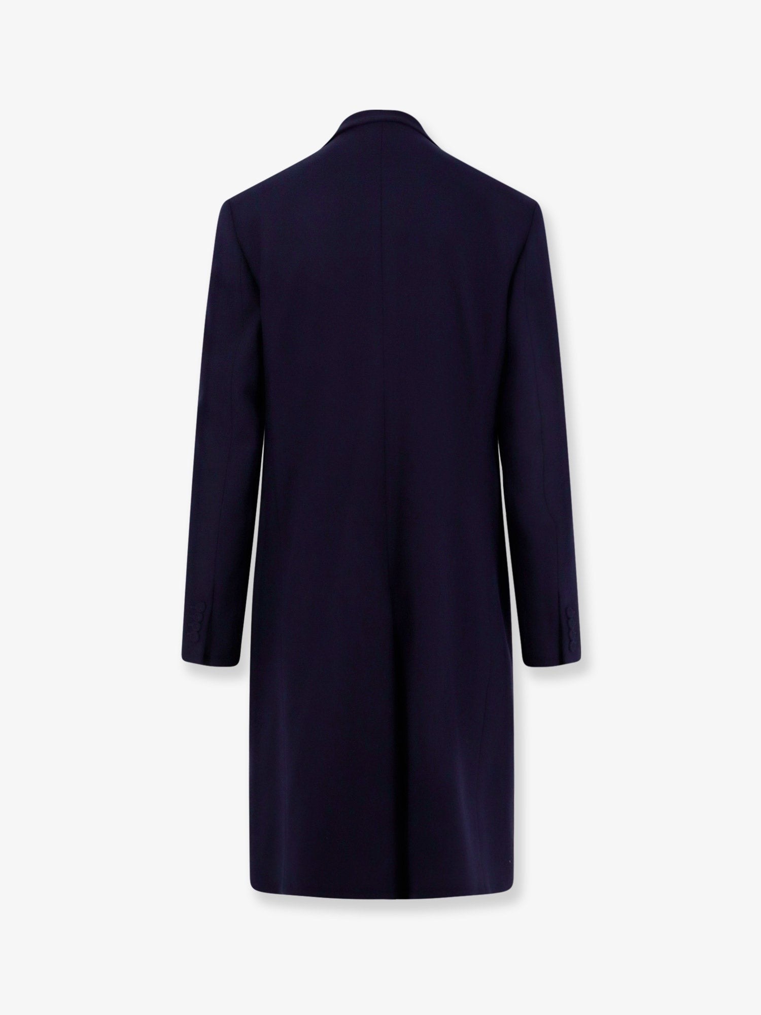 Single-breasted virgin wool coat