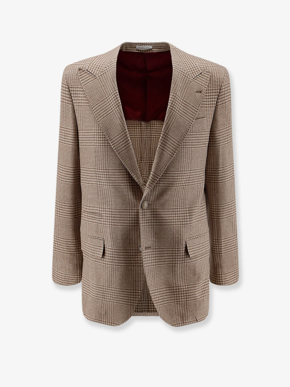 Brunello Cucinelli - Single-breasted wool and cashmere blazer Camel 50