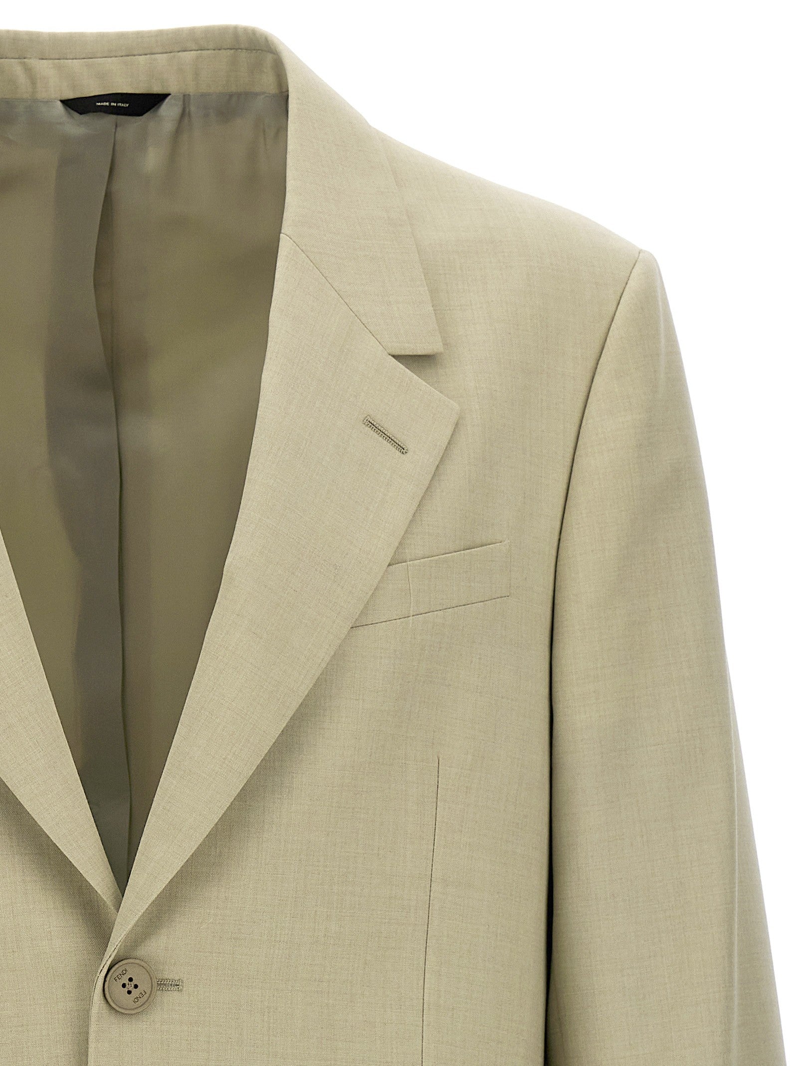Fendi - Single-breasted wool blazer