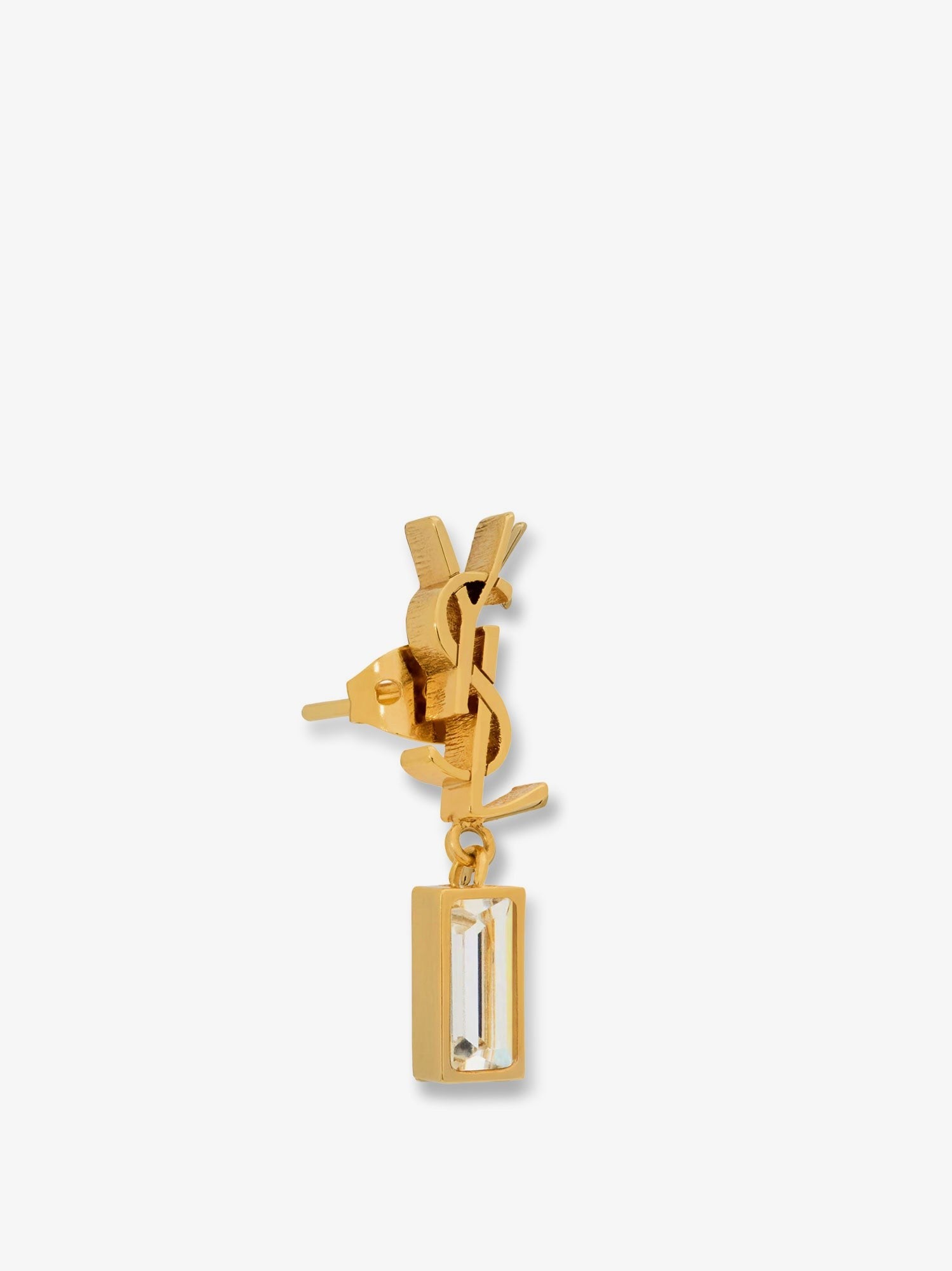 Saint Laurent Saint Laurent - Single Cassandre brass earring