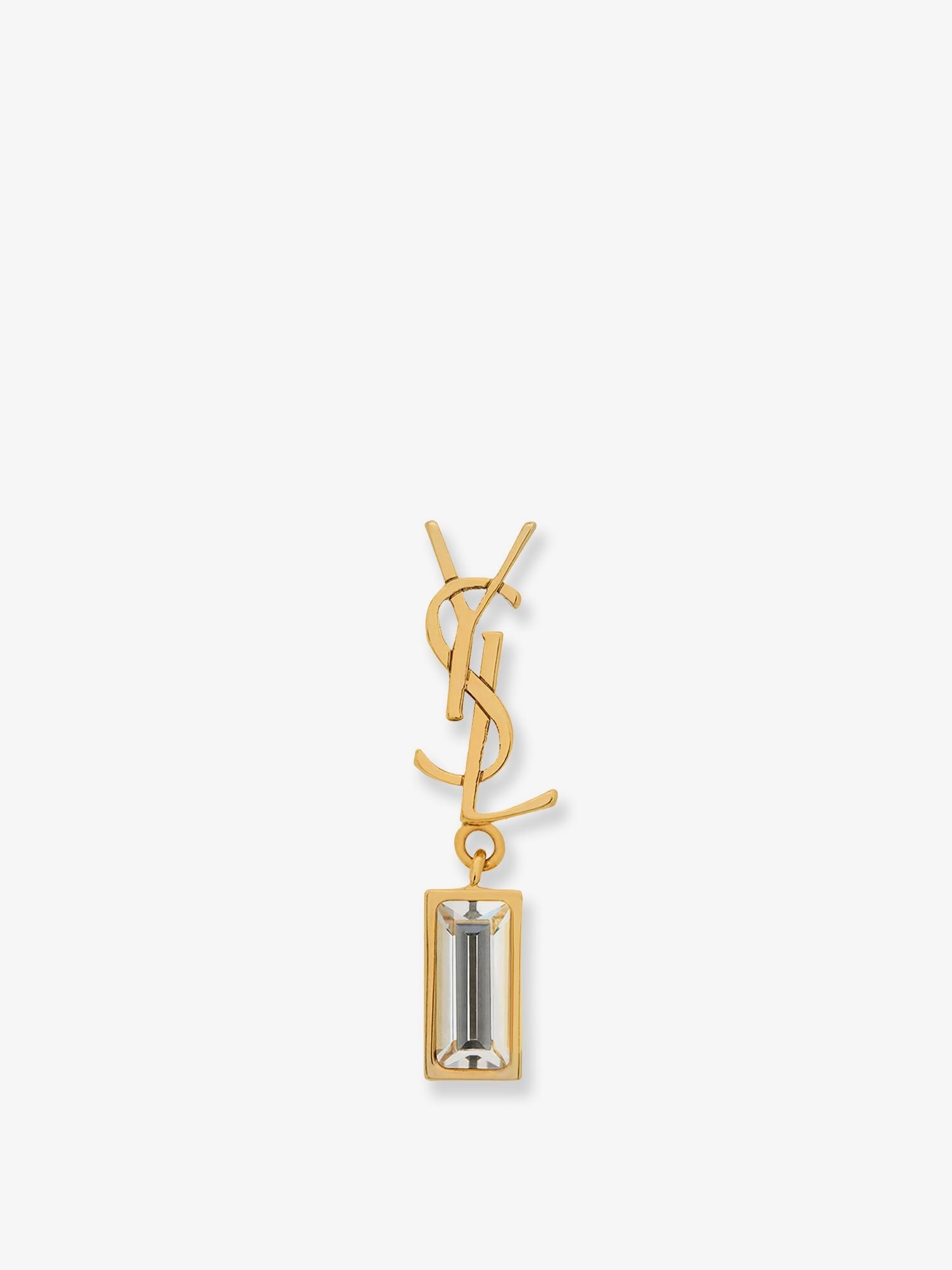 Saint Laurent Saint Laurent - Single Cassandre brass earring