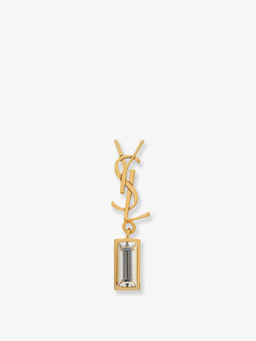 Saint Laurent Saint Laurent - Single Cassandre brass earring