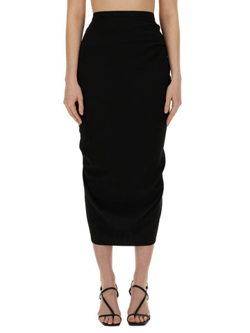Dries Van Noten - SKIRT WITH DRAPE Black